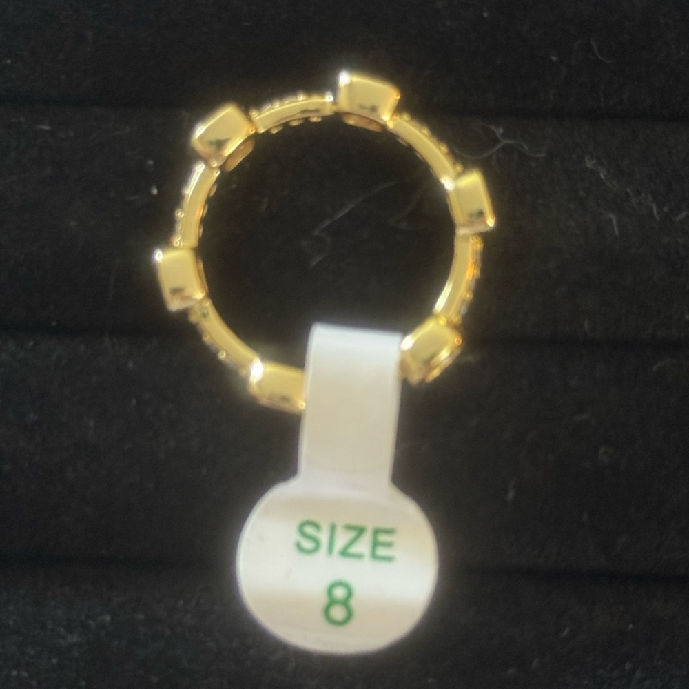 Rose Quartz CZ on Gold plating - Picture 3 of 3